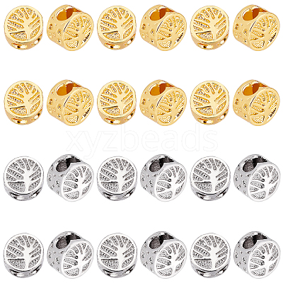 40Pcs 2 Colors Alloy Spacer Beads FIND-PH0005-95-1
