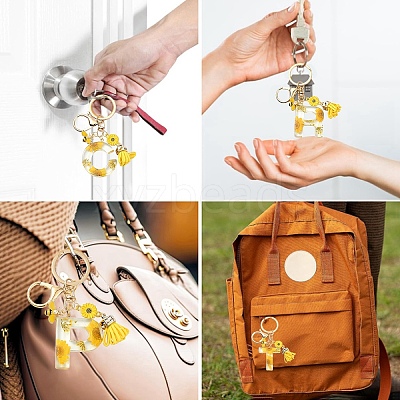 Resin & Alloy Enamel Keychain X1-KEYC-YW00134-01-1