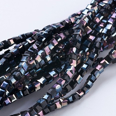 Electroplate Glass Beads Strands LS-EGLA-F121-HP-A03-1