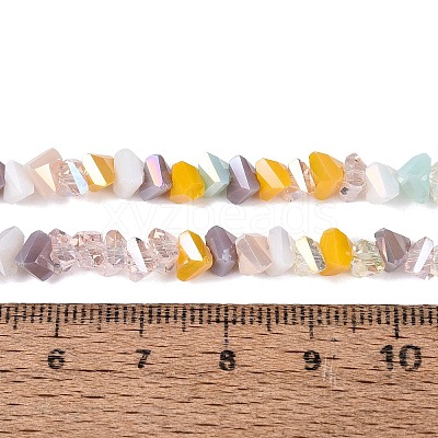 Mixed Styles Electroplate Glass Beads Strands EGLA-Q135-03A-C06-1
