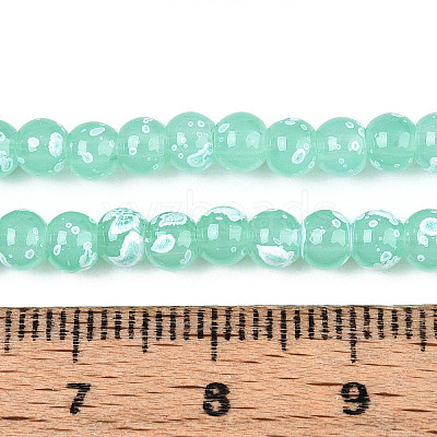 Baking Paint Glass Beads Strands DGLA-N015-4mm-07-1