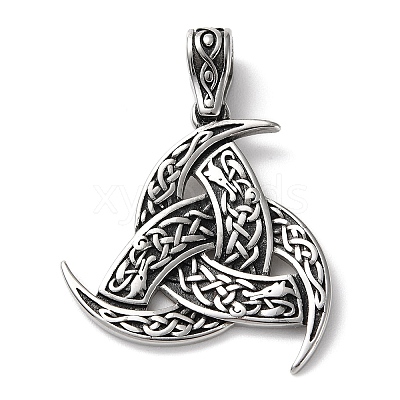 Ion Plating(IP) 304 Stainless Steel Pendants STAS-D067-14AS-1
