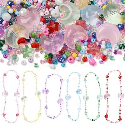 Mixed Styles Glass Beads Strands EGLA-FS0002-63A-1