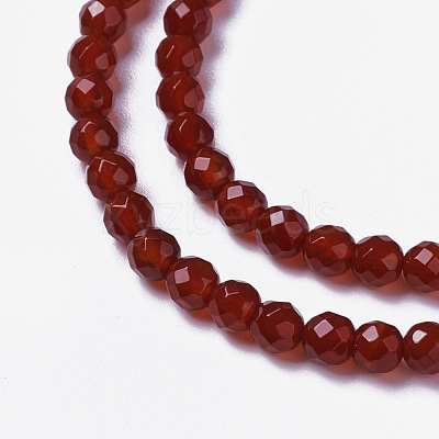 Natural Carnelian Beads Strands G-F596-12A-4mm-1