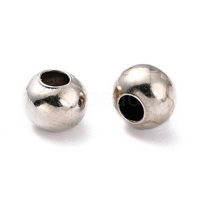 Brass Smooth Round Beads LS-EC400-4-1