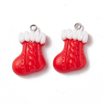Christmas Theme Opaque Resin Pendants LS-FIND-E025-18-1