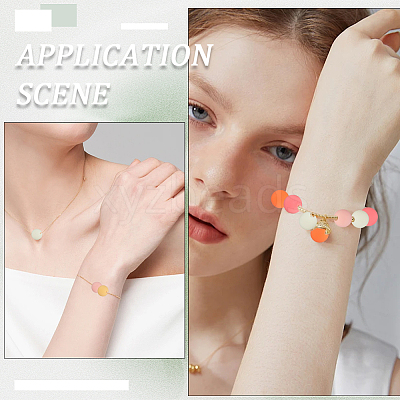 Rubberized Style Imitated Silicone Acrylic Beads MACR-PA0001-06B-03-1