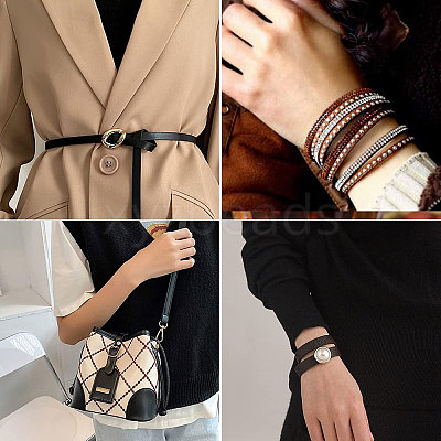 Flat PU Imitation Leather Cord LC-WH0006-05B-01-1