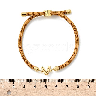Adjustable Nylon Cord Bracelets BJEW-C096-01G-22-1