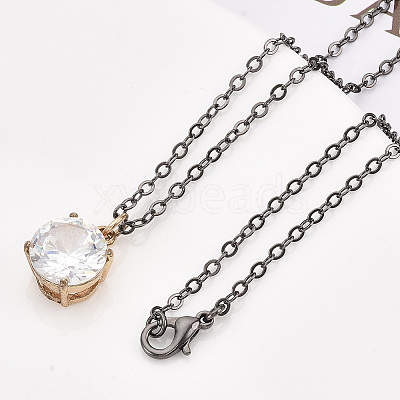 Brass Cable Chains Necklace Making LS-MAK-N029-01B-1