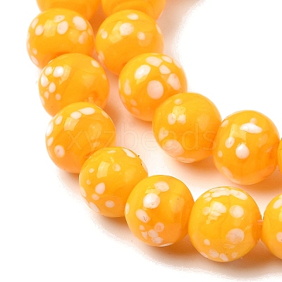 Handmade Lampwork Beads Strands LAMP-H071-01B-07-1