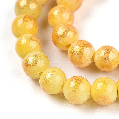 Natural Mashan Jade Beads Strands G-A255-A01-04D-1