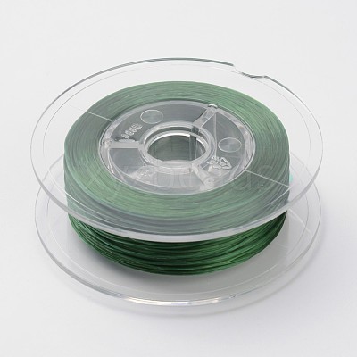 Japanese Eco-Friendly Dyed Flat Elastic Crystal String EW-F005-0.6mm-10-1
