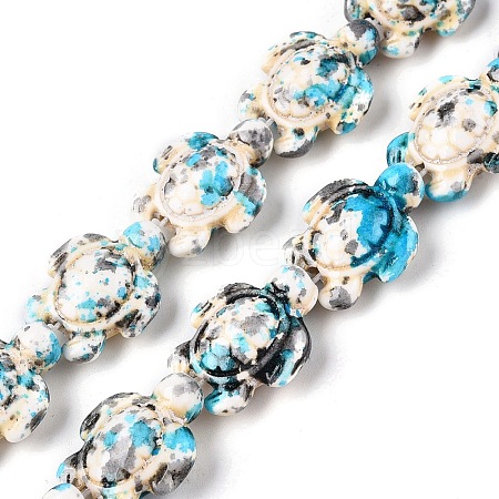 Synthetic Turquoise Dyed Beads Strands G-P507-05A-4-1