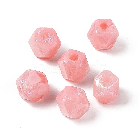 Opaque Acrylic Beads OACR-C008-09B-1