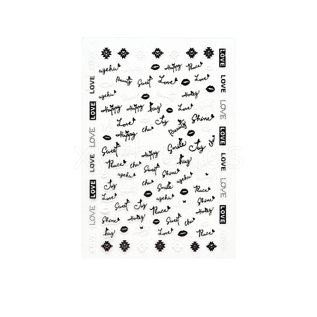 Nail Art Stickers Decals MRMJ-T072-TL0035-1