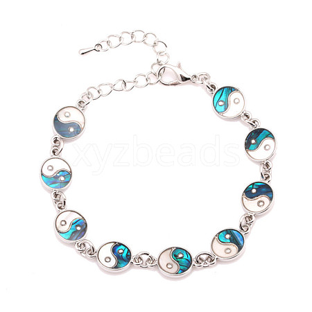 Yin Yang Eight Diagrams Bracelet DIY Abalone Shell Bracelet Jewelry - Straight ST1923329-1