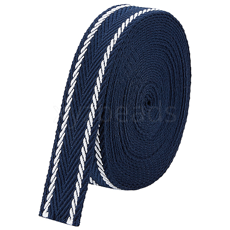 10 Yards Polycotton(Polyester Cotton) Ribbon OCOR-WH0092-04C-1