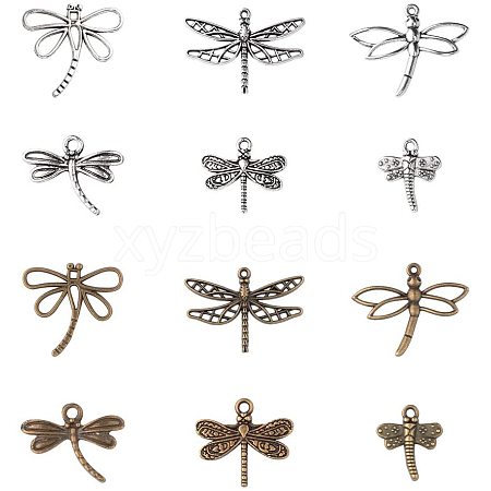 Tibetan Style Pendants TIBEP-PH0005-08-FF-WH-1