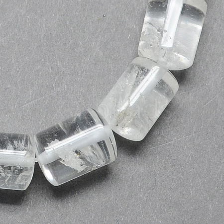 Natural Quartz Crystal Column Beads Strands X-G-S115-18-1