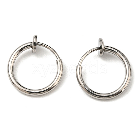 Non-Tarnish 304 Stainless Steel Clip-on Earrings LS-X-EJEW-P232-01P-1