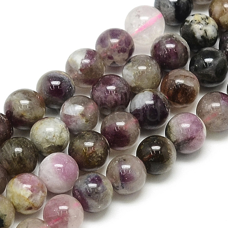 Natural Tourmaline Beads Strands G-S150-01-5mm-1