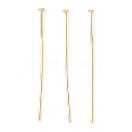 Brass Flat Head Pins KK-N254-47D-G-1