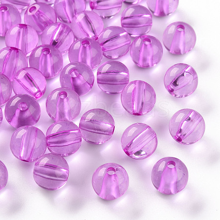 Transparent Acrylic Beads MACR-S370-A10mm-740-1