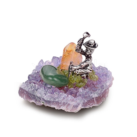 Natural Amethyst Cluster Ornaments PW-WG37425-01-1