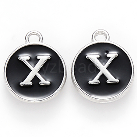 Platinum Plated Alloy Charms ENAM-S118-02X-P-1