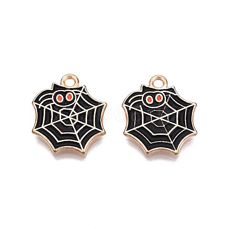 Halloween Theme Alloy Enamel Pendants X-PALLOY-N176-35-RS-1