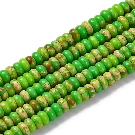 Synthetic Imperial Jasper Dyed Beads Strands G-K343-C39-02-1