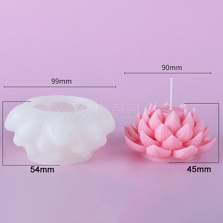 3D Lotus DIY Silicone Candle Molds PW-WG61918-01-1