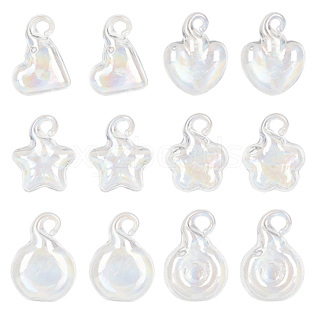   High Borosilicate Glass Bottle Pendant GLAA-PH0001-09-1