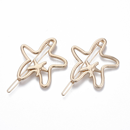 Alloy Hollow Geometric Hair Pin PHAR-N005-008G-1