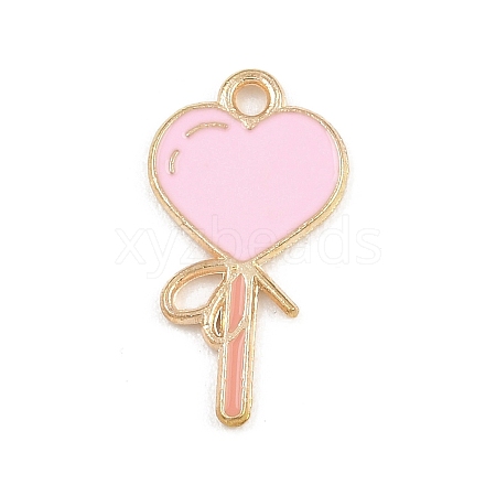 Valentine's Day Alloy Enamel Pendants ENAM-I084-01KCG-21-1