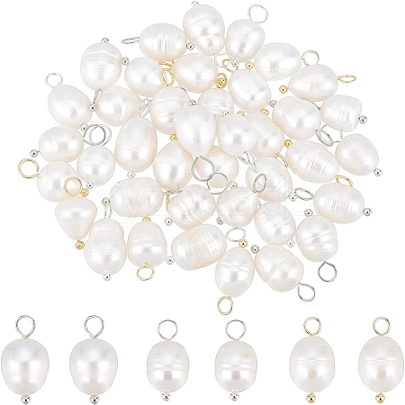 BENECREAT 42Pcs 3 Styles Natural Cultured Freshwater Pearl Pendants FIND-BC0002-78-1