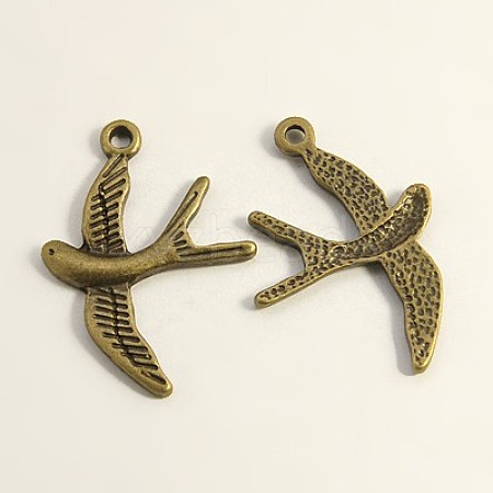 Tibetan Style Alloy Pendants TIBEP-EBB087YKG-AB-FF-1