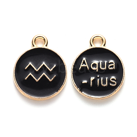 Alloy Enamel Pendants LS-ENAM-S124-01B-08J-1