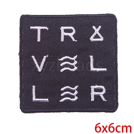 Computerized Embroidery Cloth Self Adhesive Patches PW-WG6062A-02-1