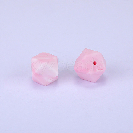 Hexagonal Silicone Beads SI-JX0020A-56-1