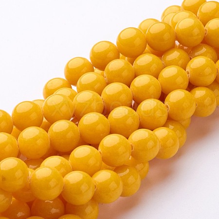 Natural Mashan Jade Round Beads Strands X-G-D263-10mm-XS07-1