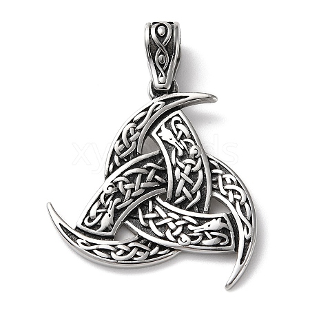 Ion Plating(IP) 304 Stainless Steel Pendants STAS-D067-14AS-1