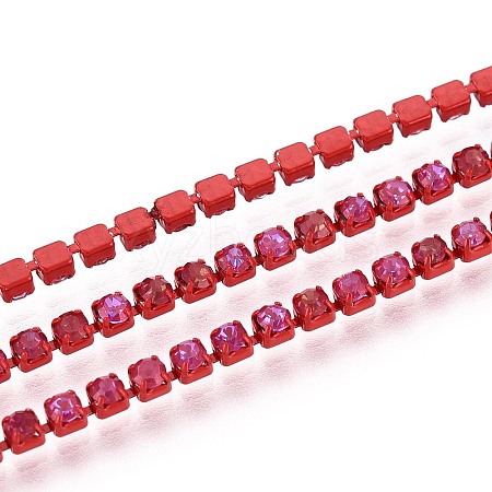 Iron Rhinestone Cup Chains CH-T006-05B-20-1