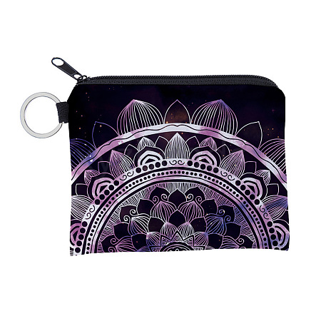 Mandala Flower Pattern Polyester Clutch Bags PAAG-PW0016-03G-1