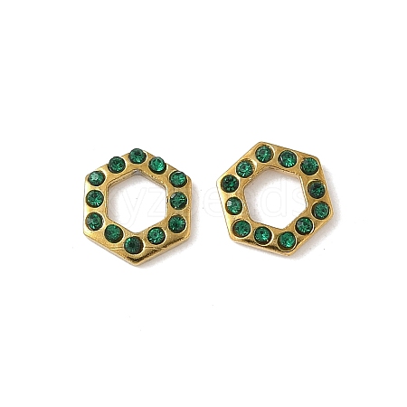 304 Stainless Steel Rhinestone Cabochons STAS-A057-04G-B01-1
