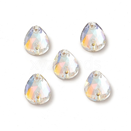 Teardrop Shape Sew on Rhinestone GLAA-A024-04A-001LA-1