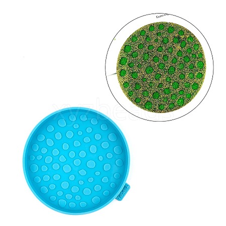 Flat Round Silicone Cup Mat Molds LS-DIY-M039-01-1
