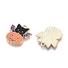 Halloween Theme Rack Plating Alloy Enamel Pendants ENAM-N056-362-2