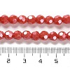 Electroplate Opaque Glass Beads Strands EGLA-A035-P6mm-A03-4